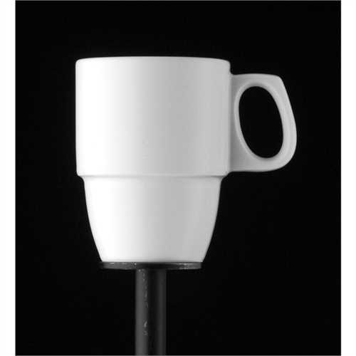 BAUSCHER Kaffeebecher, dimension, Mehrweg, Porzellan, rund, 290 ml, 7,8 x 10,2 cm, weiß (6 Stück)