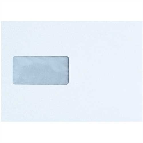 MAILmedia Briefumschlag, mit Fenster, haftklebend, C5, 229 x 162 mm, 80 g/m², weiß (500 Stück)