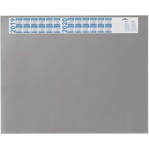 DURABLE Schreibunterlage, mit Vollsichtauflage, 65 x 52 cm, grau