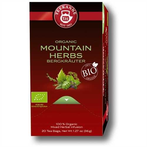 TEEKANNE Kräutertee Bio Bergkräuter, Beutel aromaversiegelt, 20 x 1,8 g (20 Stück)