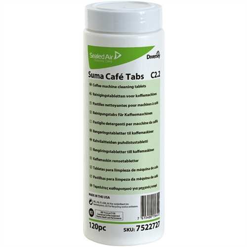 Suma Kaffeemaschinenreiniger, Café Tabs C2.2, Tab, Dose (120 Stück)