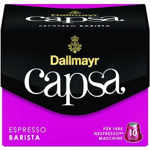 DALLMAYR Kapsel Capsa, ESPRESSO BARISTA, koffeinhaltig, Kapsel (10 Stück)