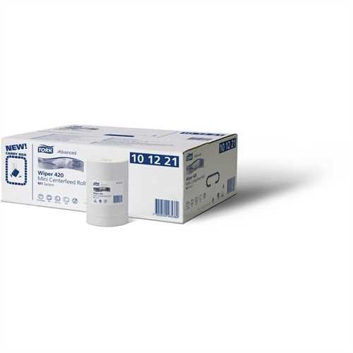 TORK Wischtuch, Advanced 420 Mini, Tissue, 2lagig, auf Rolle, 11 x 214 Tücher, 21,5 x 35 cm, weiß (2