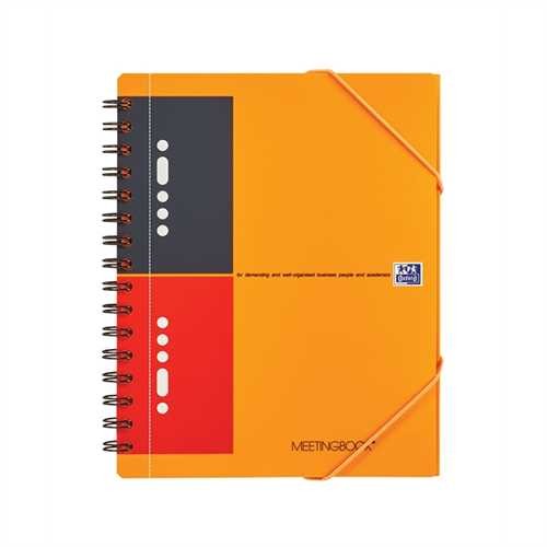 Oxford Collegeblock MEETINGBOOK, liniert 6 mm, 4fach Lochung, A5, 80 g/m², holzfrei, weiß, 80 Blatt