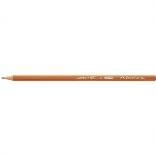 FABER-CASTELL Bleistift 1117, sechseckig, HB, Schaftfarbe: natur (12 Stück)