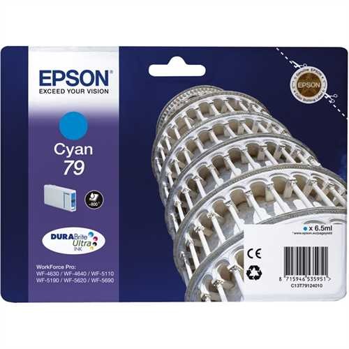 EPSON Tintenpatrone, 79, C13T79124010, original, cyan, 6,5 ml, 800 Seiten