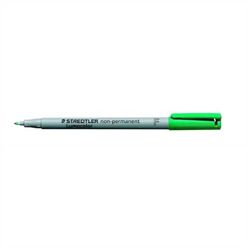 STAEDTLER OH-Stift, Lumocolor 316, F, nachfüllbar, non-permanent, 0,6 mm, Schaftfarbe: grau, Schreib