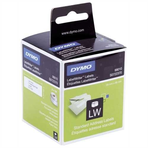 DYMO Etikett LabelWriter, Adressetikett, Papier, 89 x 28 mm, weiß (260 Stück)