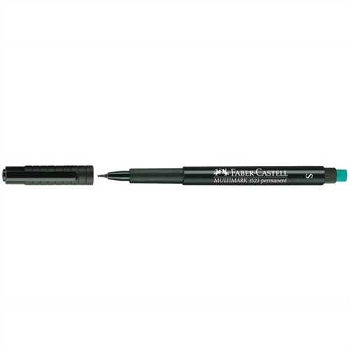 FABER-CASTELL OH-Stift MULTIMARK, S, permanent, 0,4 mm, Schreibfarbe: schwarz