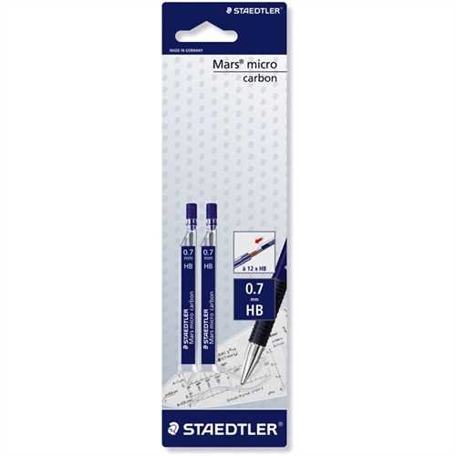 STAEDTLER Bleistiftmine Mars micro carbon, 250, Minen-Ø: 0,7 mm, HB (24 Stück)