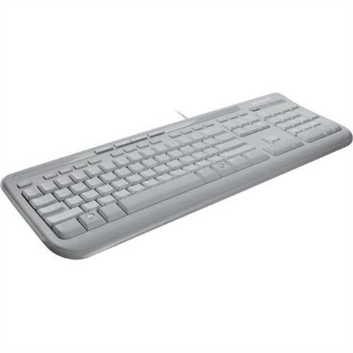 Microsoft Tastatur Wired Keyboard 600, QWERTZ, USB, weiß