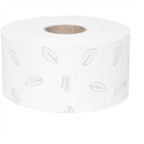 TORK Toilettenpapier Advanced Mini Jumbo, Tissue, 2lagig, auf Rolle, 850 Blatt, 9,7 x 20 cm, weiß (1