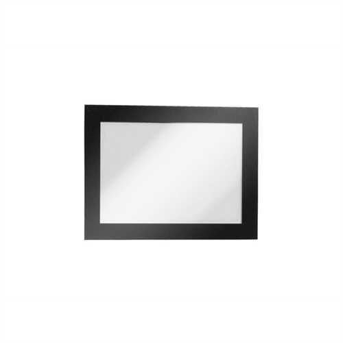DURABLE Sichttasche DURAFRAME, magnetisch, selbstklebend, PVC, A6, schwarz (2 Stück)