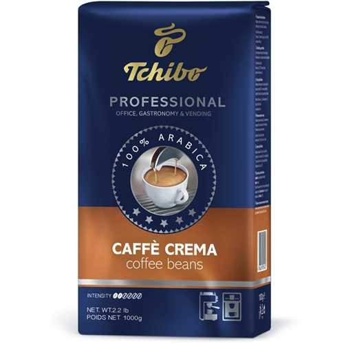 Tchibo Kaffee PROFESSIONAL, Caffè Crema, aromatisch & mild, koffeinhaltig, ganze Bohne, Packung (1 k