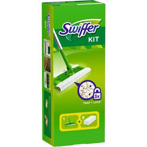 Swiffer Wischmopp, Starterset, Wischer + 8 Tücher