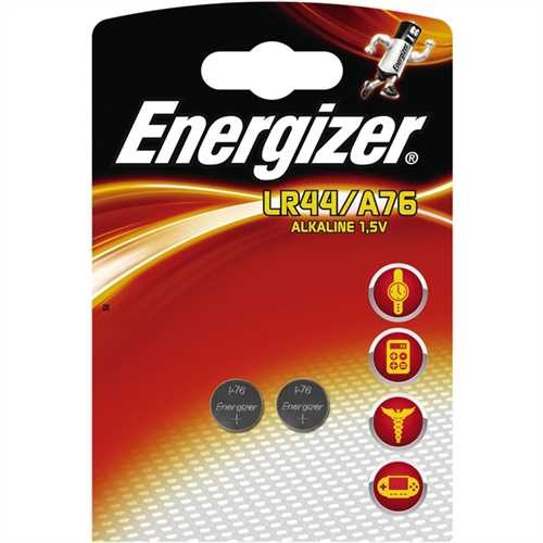 Energizer Knopfzelle, Alkaline, LR44/A76, 1,5 V (2 Stück)