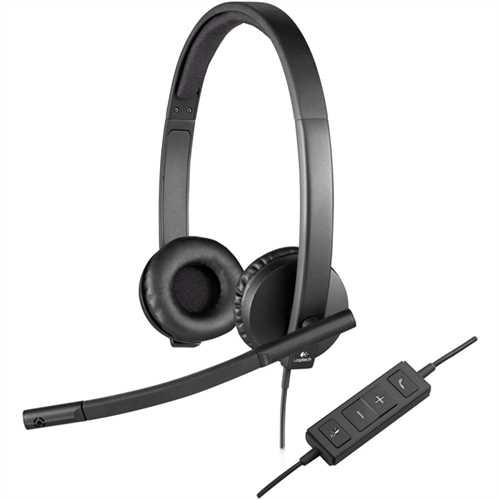 Logitech Headset H570e, Kopfbügel, Stereo, USB, 111 g, Frequenzbereich: 100 Hz - 18 kHz
