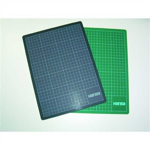 HANSA Schneideunterlage Cut Mat, mit 10 mm-Teilung, 60 x 45 cm, grün/schwarz