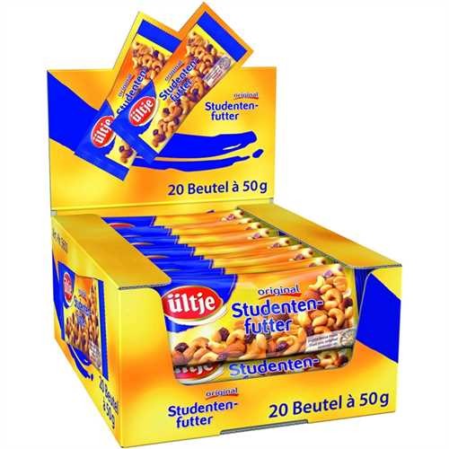 ültje Studentenfutter, Original, 20 x 50 g (1.000 g)