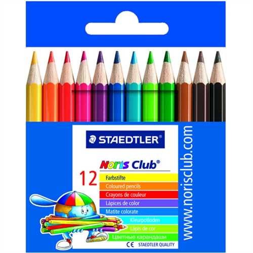 STAEDTLER Farbstift Noris Club, kurz, sechseckig, Minen-Ø: 3 mm, Schaftfarbe: in Schreibfarbe, Schre