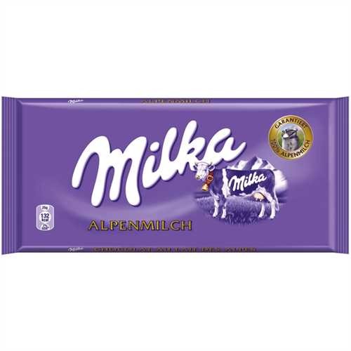 Milka Schokoladentafel, ALPENMILCH (100 g)