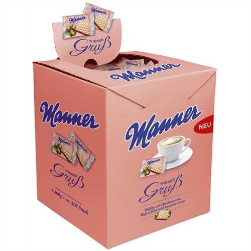 Manner Gebäck, Wiener Gruß, Spenderkarton, 300 x 1 Stück (1.260 g)