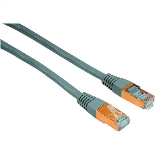 hama Patchkabel CAT 5e, 2 x RJ-45 - Stecker/Stecker, Länge: 5 m, grau