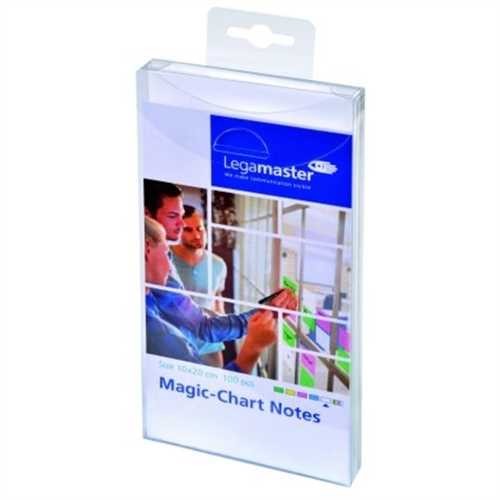 Legamaster Haftnotiz Magic-Chart Notes, rechteckig, 10 x 20 cm, weiß (100 Stück)