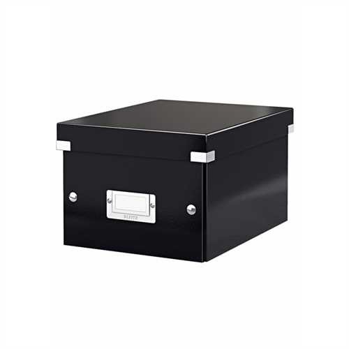 LEITZ Archivbox Click & Store, mit Deckel, A5, innen: 20 x 25 x 14,8 cm, schwarz