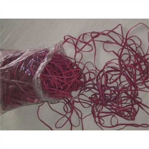 Heckmann Gummiband, Beutel, Naturkautschuk, Schnittbreite: 3 mm, Flachmaß: 120 mm, rot (100 g)