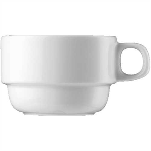BAUSCHER Kaffeetasse, Form 6200, Porzellan, rund, 180 ml, weiß (6 Stück)