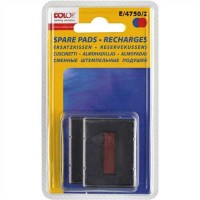 COLOP Ersatzkissen E/4750/2, blau/rot (2 Stück) COLOP Ersatzkissen E/4750/2, blau/rot (2 Stück)