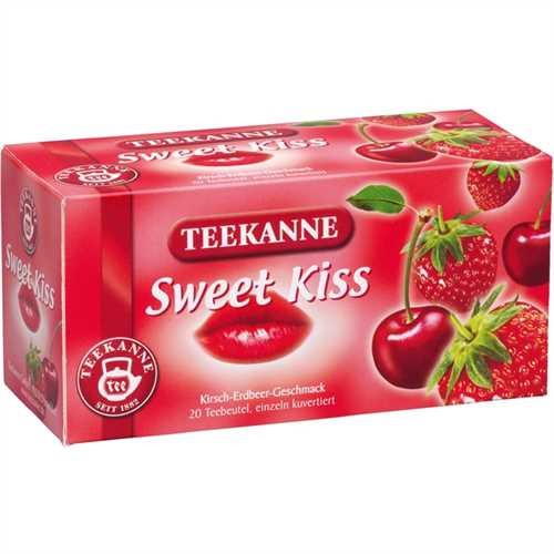 TEEKANNE Früchtetee Sweet Kiss, Beutel kuvertiert, 20 x 3 g (20 Stück)