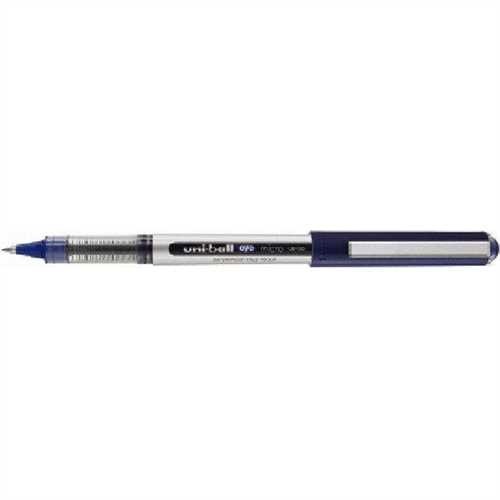 uni-ball Tintenkugelschreiber eye micro UB-150, mit Kappe, 0,2 mm, Schaftfarbe: silber, Schreibfarbe