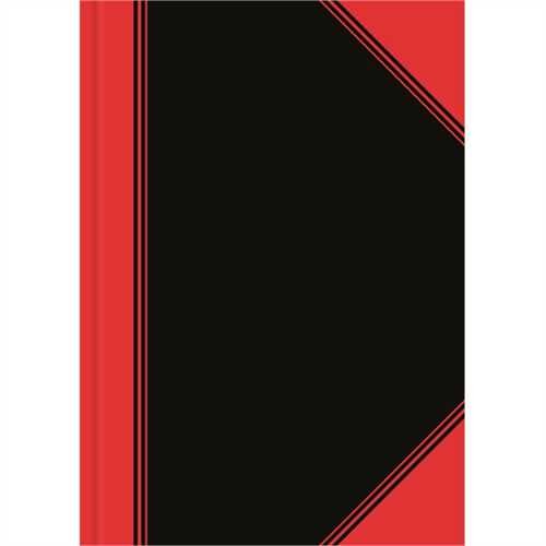 LANDRÉ Geschäftsbuch China, liniert, A5, 60 g/m², holzfrei, Einbandfarbe: schwarz/rot, 96 Blatt