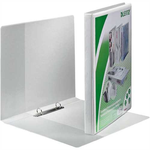 LEITZ Präsentationsringbuch Standard, PP-kaschiert, A4, überbreit, 2-Ring-Mechanik, Ring-Ø: 16 mm, w