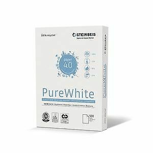 Steinbeis Multifunktionspapier, Pure White 90, A4, 80 g/m², Recycling (500 Blatt)