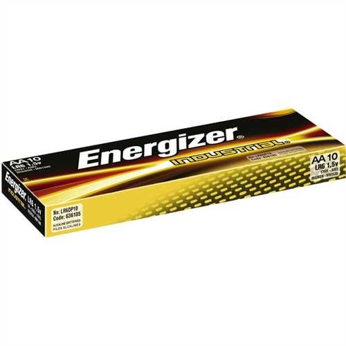 Energizer Batterie, INDUSTRIAL, Mignon, AA, LR6, 1,5 V (10 Stück)