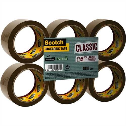 Packband Classic braun 50mm x66m 6 Rollen