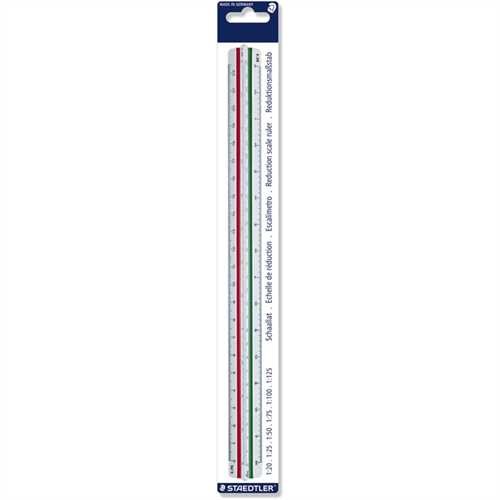 STAEDTLER Reduktionsmaßstab, Teilung 1, Mars 561, Kunststoff, weiß (1 Stück)