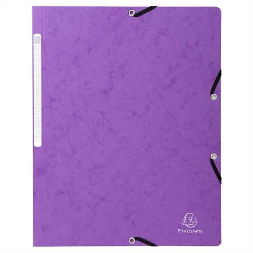 EXACOMPTA Eckspanner, Manilakarton, 400 g/m², A4, 24 x 32 cm, violett