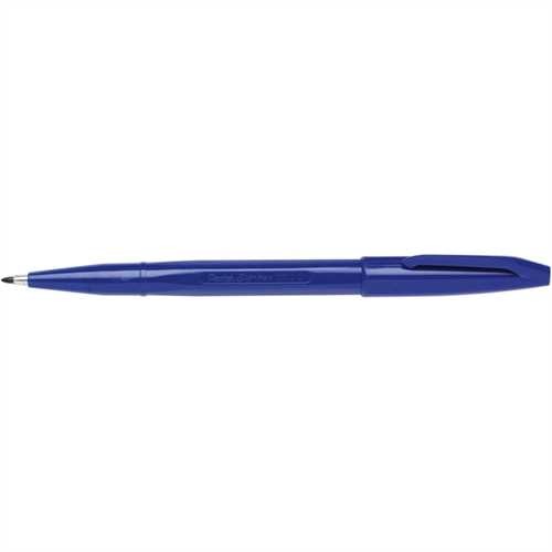 Pentel Faserschreiber, Sign Pen, mit Kappe, 0,8 mm, Schreibfarbe: blau
