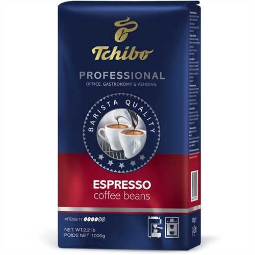 Tchibo Espresso PROFESSIONAL, intensiv-aromatisch, koffeinhaltig, ganze Bohne, Packung (1 kg)