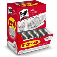 Pritt Korrekturrollernachfüllkassette refill flex, permanent, 4,2 mm x 12 m, 1zeilig, weiß (16 Stück Pritt Korrekturrollernachfüllkassette refill flex, permanent, 4,2 mm x 12 m, 1zeilig, weiß (16 Stück