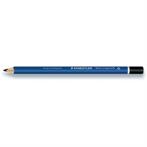 STAEDTLER Bleistift Mars ergosoft 151, dreieckig, Minen-Ø: 3 mm, 2B, Schaftfarbe: blau