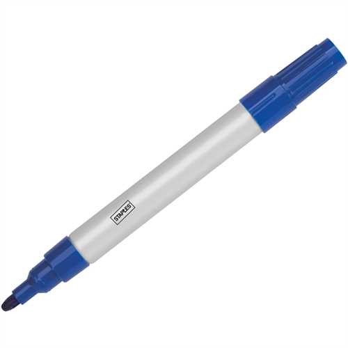 STAPLES Permanentmarker, Rundspitze, 1,5 - 3 mm, Schreibfarbe: blau (10 Stück)