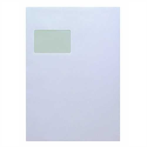 kuvermatic Kuvertierhülle, mit Fenster, gummiert, C4, 324 x 229 mm, 100 g/m², weiß (500 Stück)