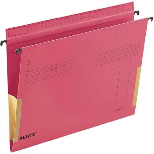 LEITZ Hängetasche SERIE 18, Manilakarton (RC), 320 g/m², seitlich Frösche, A4, rot