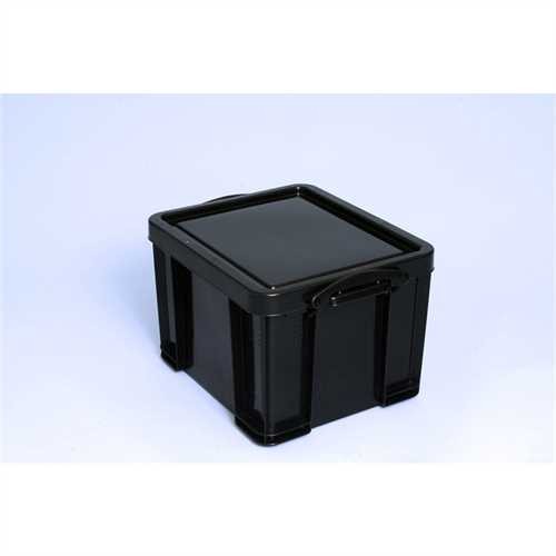 Really Useful Box Aufbewahrungsbox, PP, 35 l, 48 x 39 x 31 cm, schwarz