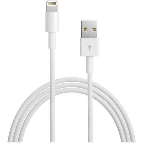 APPLE Anschlusskabel, USB A/Lightning - Stecker/Stecker, Länge: 2 m, weiß